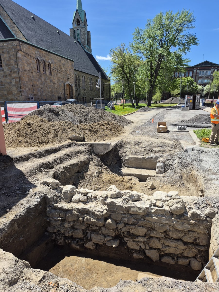 Fouilles archéologiques dans le Vieux Pointe-aux-Trembles
