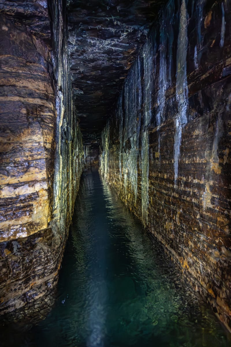 La nappe phréatique dans la caverne de Saint-Léonard