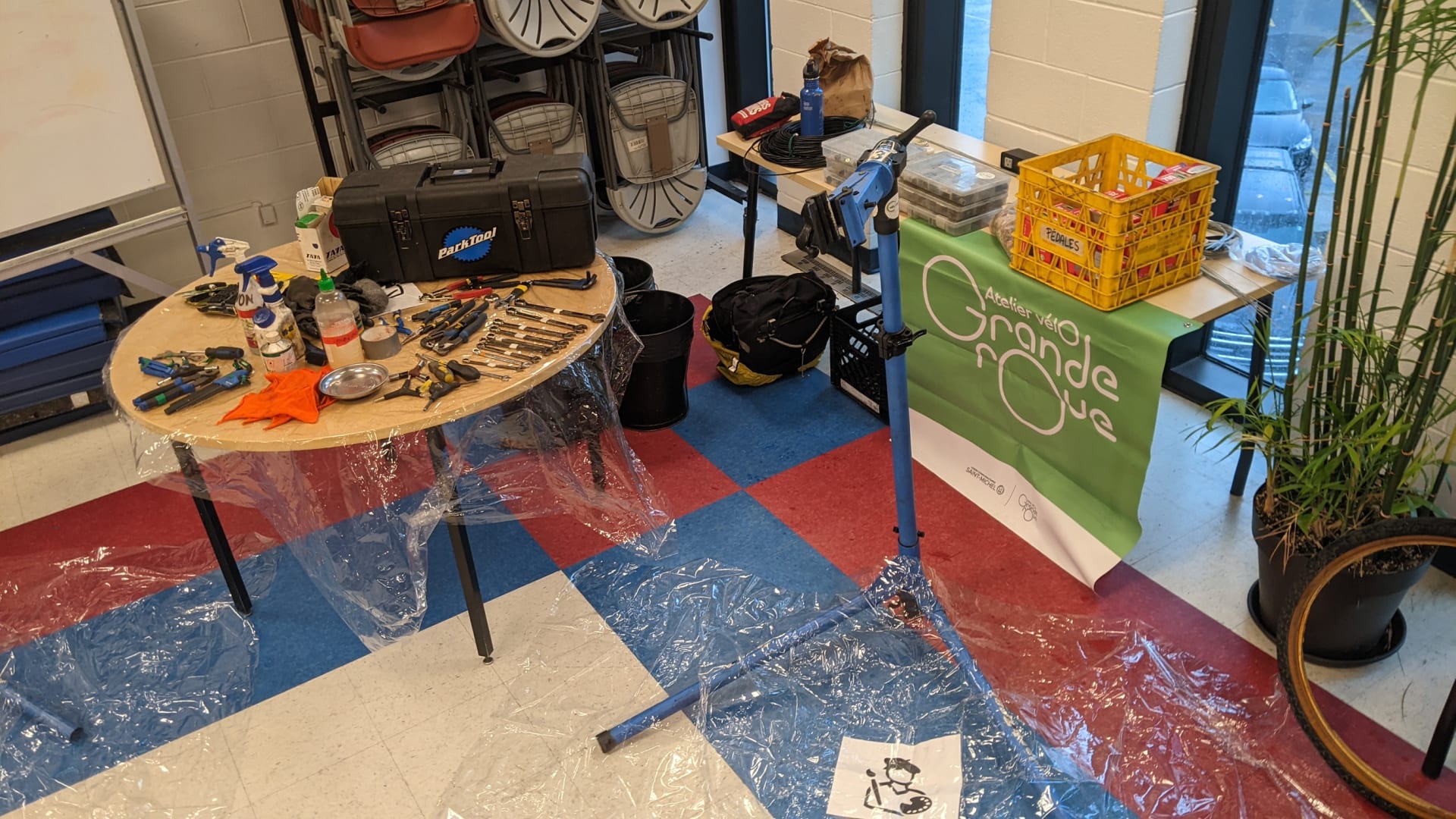 Atelier d’entretien et de réparation de vélo avant l’hiver