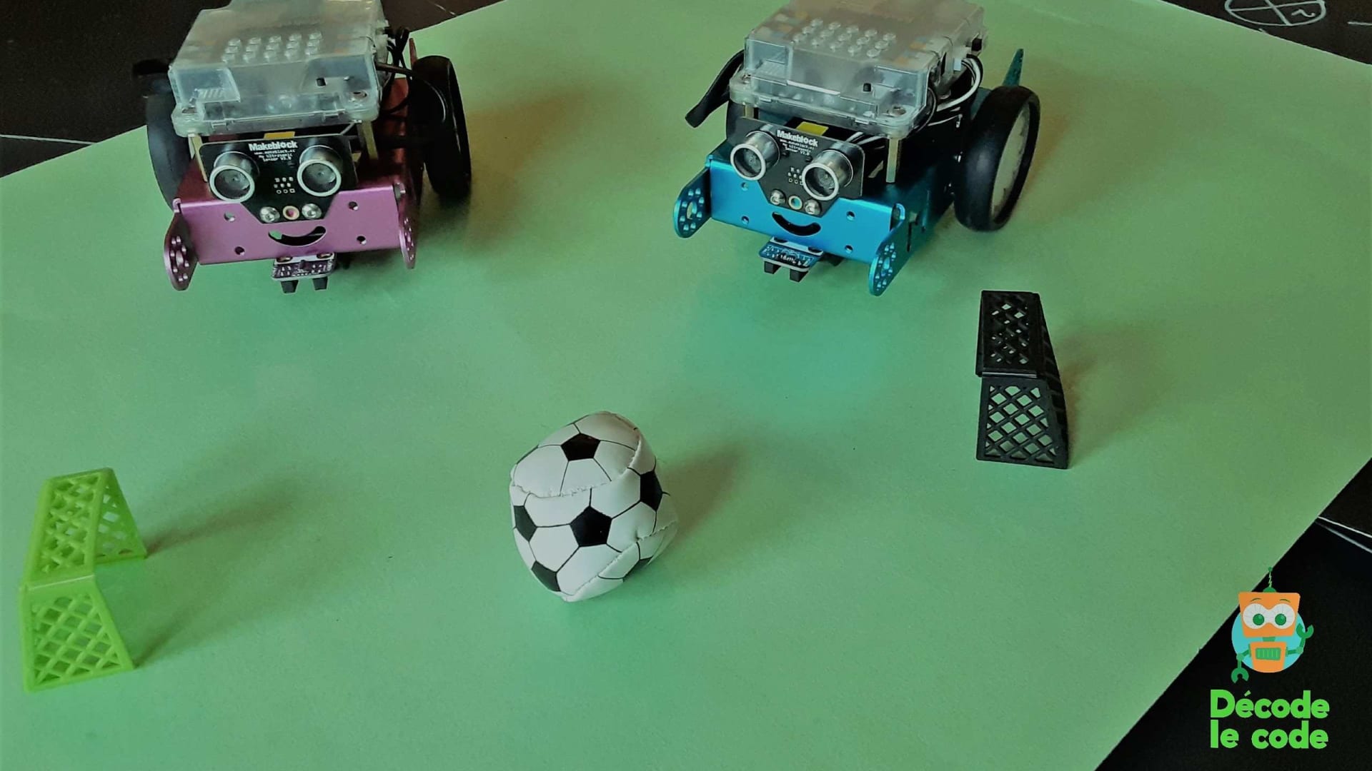 Robots match de soccer