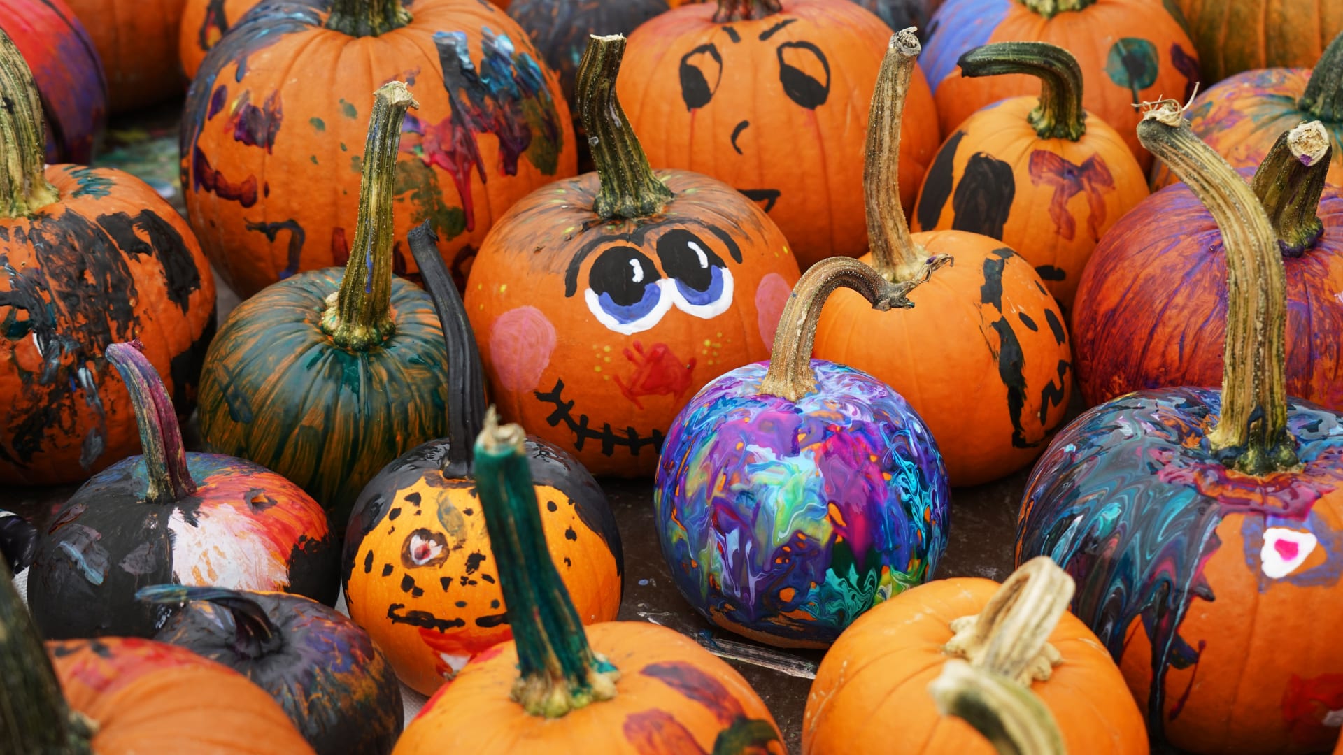 Atelier de décoration de citrouilles