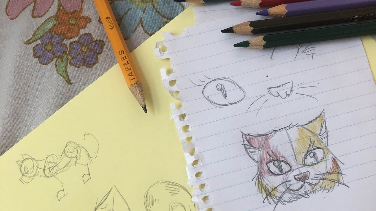 Atelier de dessin de chat manga