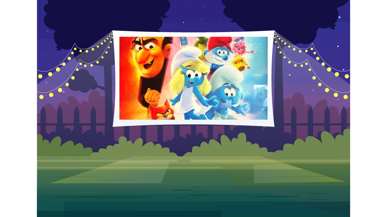 Cinéma dans les parcs : Les Schtroumpfs