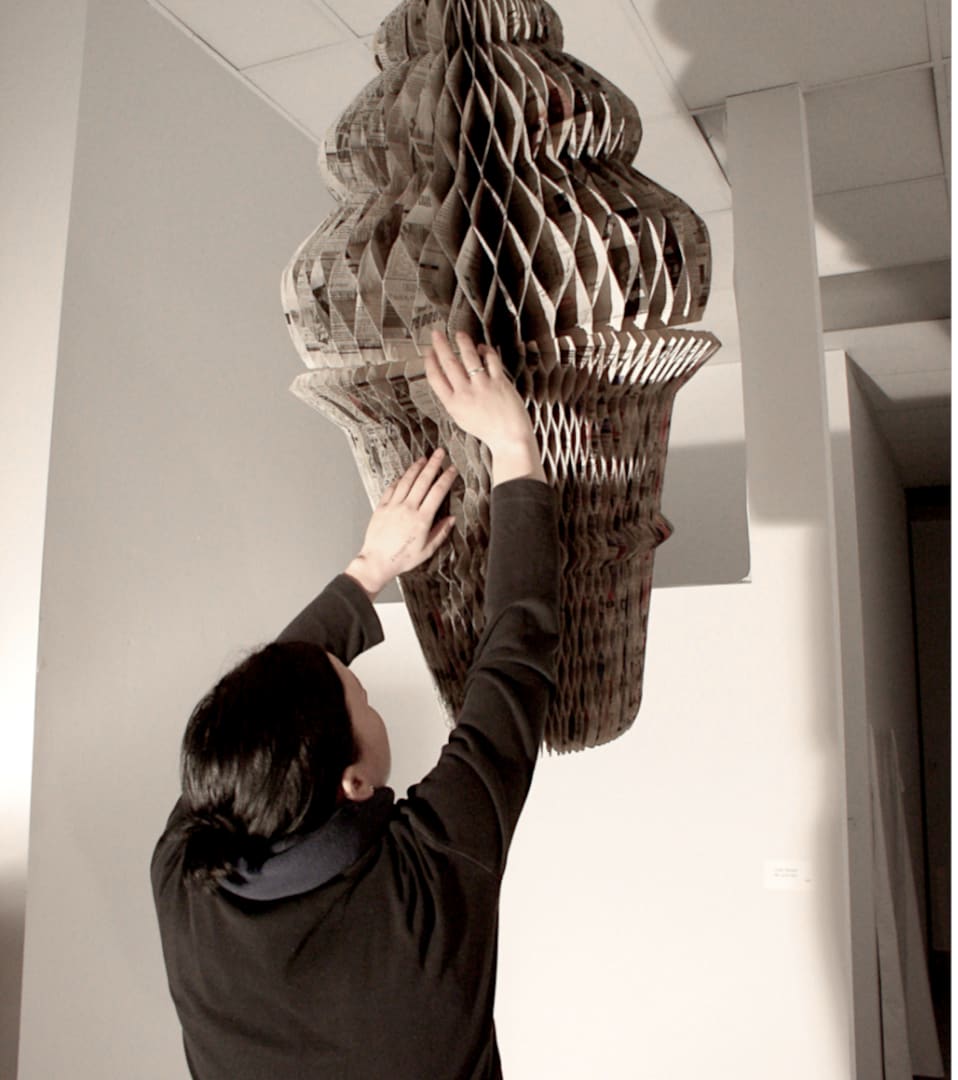 Atelier de sculptures en papier journal – Julie Picard