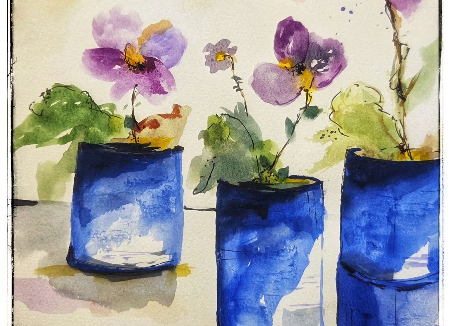 Carnet V01 : atelier d’aquarelle avec l'artiste Rebecca Cavanagh