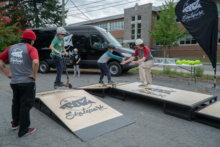 Initiation à la planche à roulettes