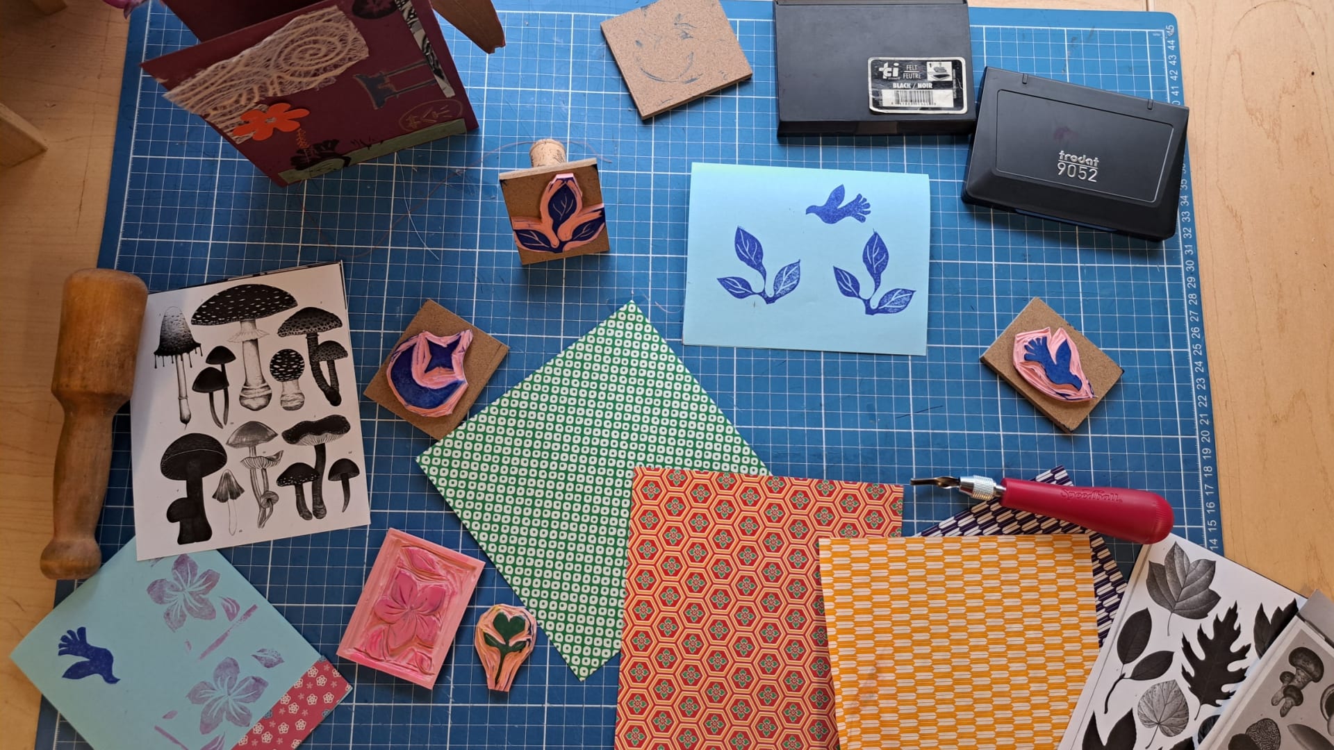 Création de tampons à motifs botaniques (Adultes)