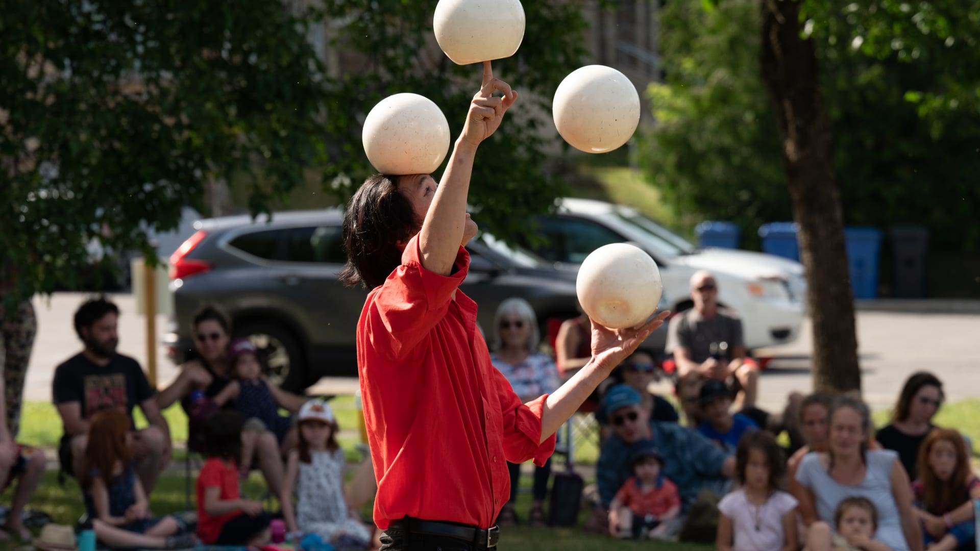 Fête de fin d'été avec spectacle de cirque