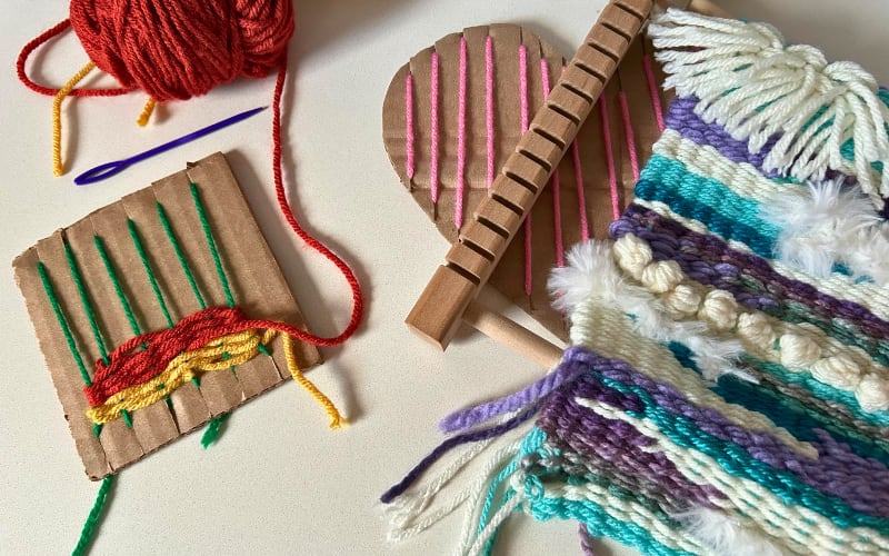Atelier de tissage mural
