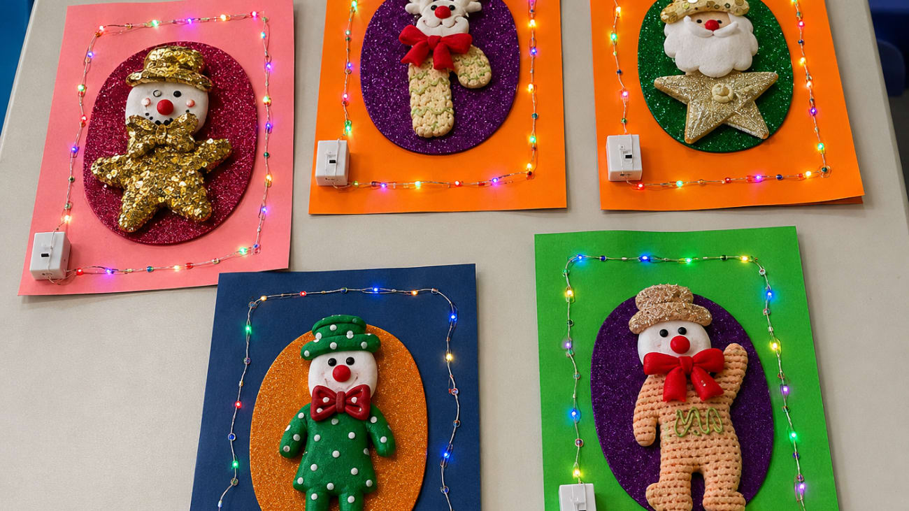 Carte de Noël lumineuse (4-12 ans)