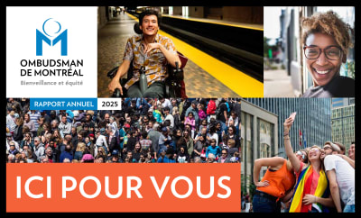 Couverture du rapport annuel 2025 de l'Ombudsman de Montréal