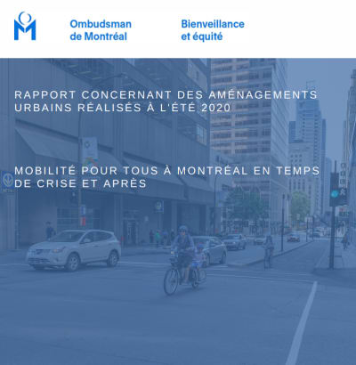 Rapport aménagements urbains première page