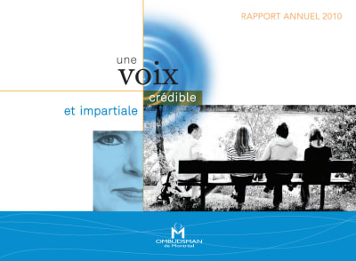 Rapport annuel 2010 première page