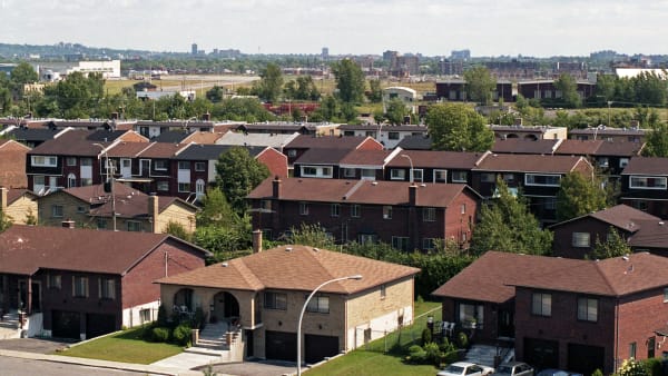 Le quartier Marlborough dans l'arrondissement Saint-Laurent à Montréal.