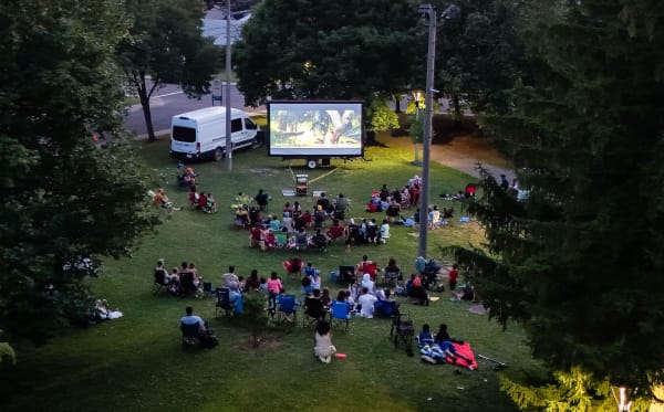 Cinéma en plein air à Anjou