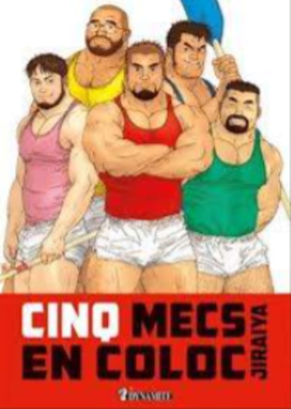 Couverture de la bande dessinée Cinq mecs en coloc