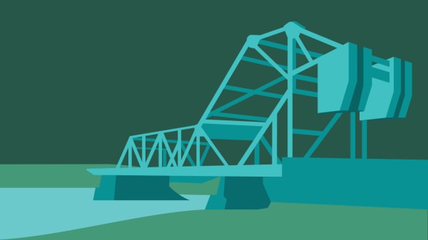 Illustration du pont à Saint-Pierre