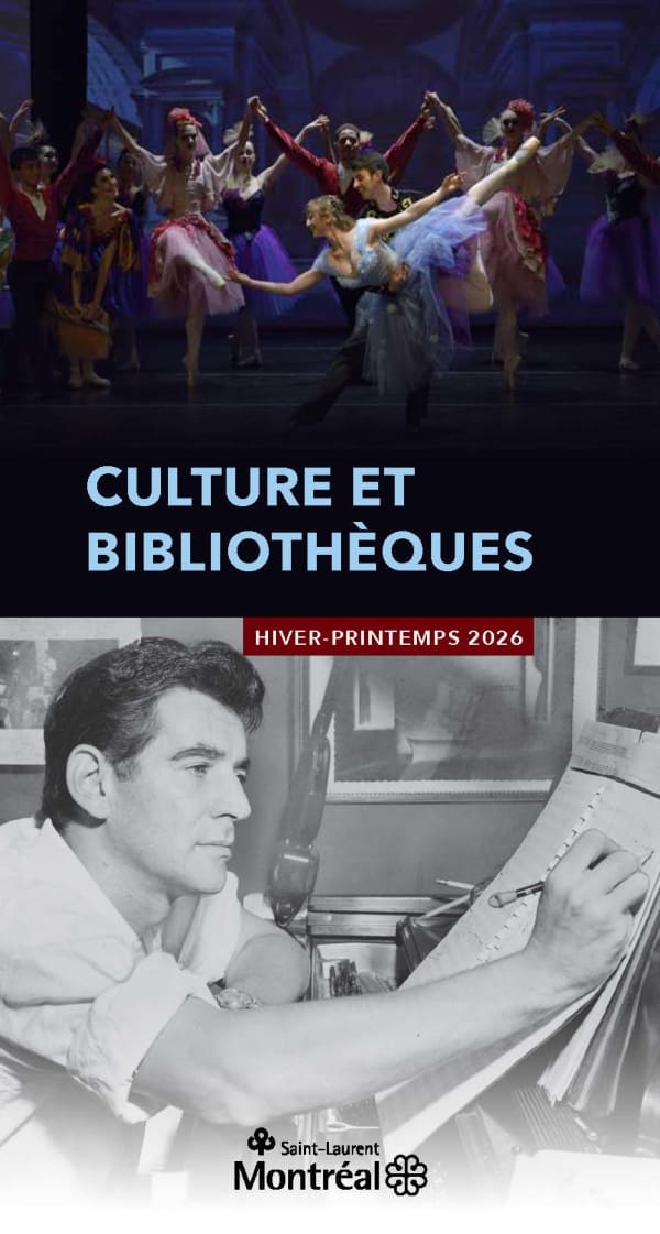 Programmation Culture et bibliothèques de Saint-Laurent - hiver 2026 - couverture