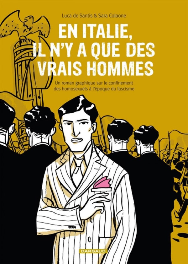 Couverture de la bande dessinée En Italie, il n'y a que des vrais hommes