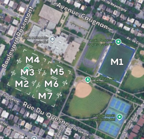Terrains multisports du parc Louis-Riel