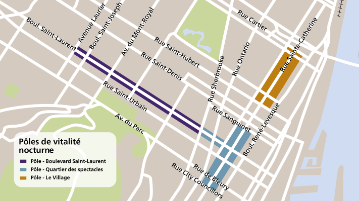 Pôles de vitalité nocturne