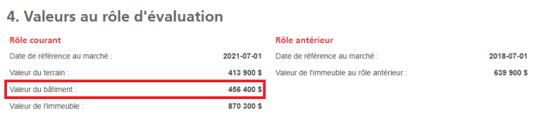 RénoPlex : comment calculer la valeur foncière au mètre carré - Étape 3