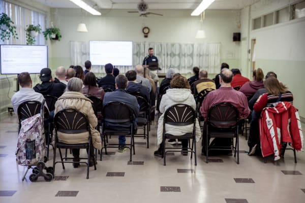 Soirée d'information sur le bilan de mi-parcours du PDUÉS-Turcot.