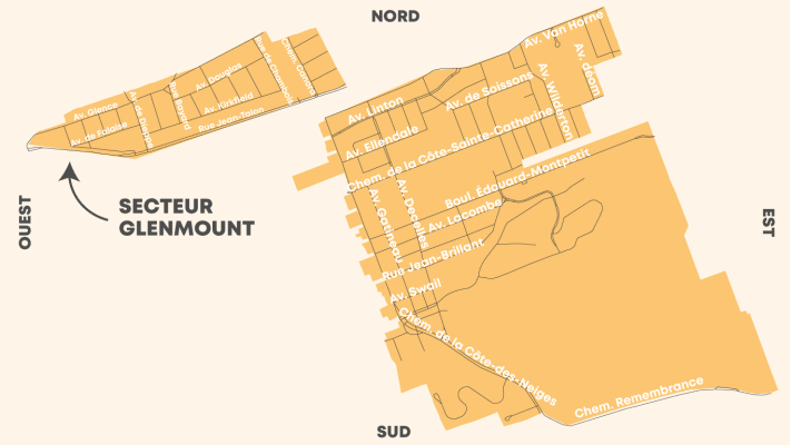 Printemps 2024 - Secteur d'implantation des 9 logements et plus et ICI dans CDN-NDG