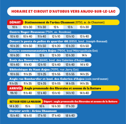 Horaire d'autobus