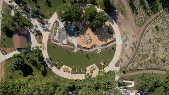 Parc Rosemont vue du ciel