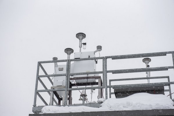 Préleveur partisol à la station de la qualité de l'air à Pointe-aux-Trembles