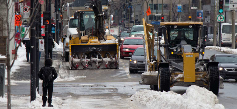 Opération de déneigement - Ville-Marie