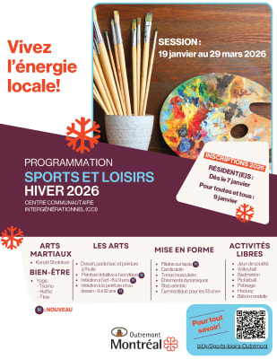 Programmation sports et loisirs à Outremont - Hiver 2026
