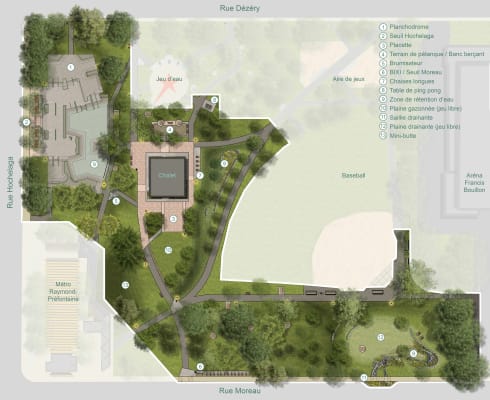 Plan de réaménagement du parc Raymond-Préfontaine