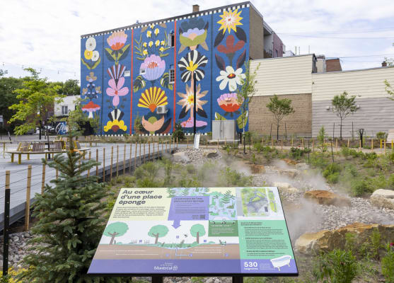 La place Boyer et sa murale