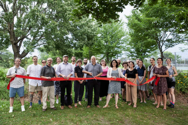 Inauguration du Corridor du grand Sud-Ouest en compagnie des membres du conseil d'arrondissement