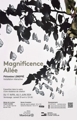 Affiche de l'exposition Magnificence Ailée