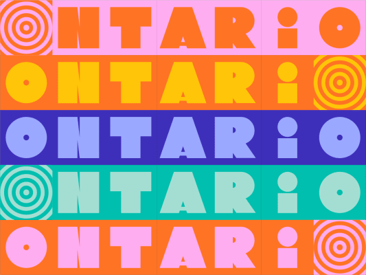 Bannière Ontario en fête