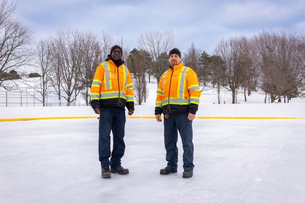 Équipe des patinoires extérieures