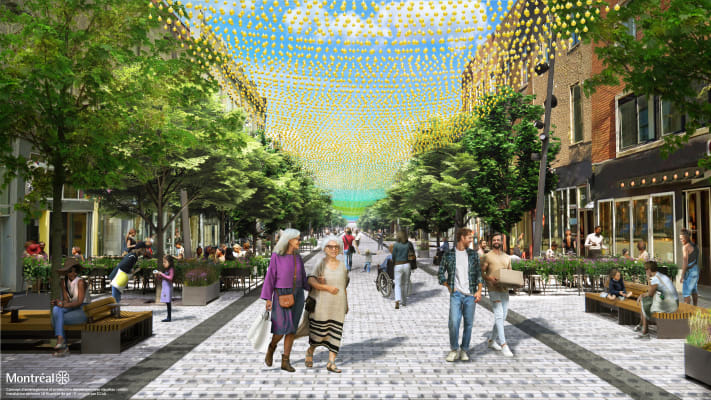 Proposed street design (summer)