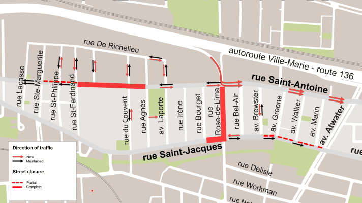 Change of traffic direction on rue Saint-Antoine from June 10, 2024