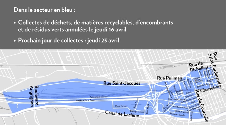 Secteur d'annulation de collecte dans Le Sud-Ouest pour la grève d'avril - jeudi