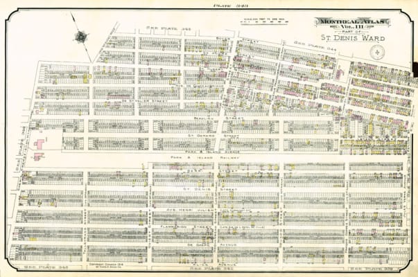 Carte de Villeray - 1914