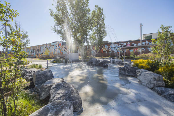 Image d'un parc résilient à Montréal