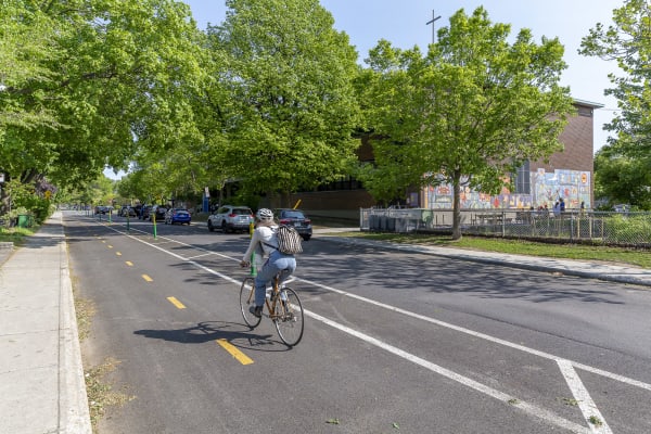 Piste cyclable de l'arrondissement de Villeray-Saint-Michel-Parc-Extension