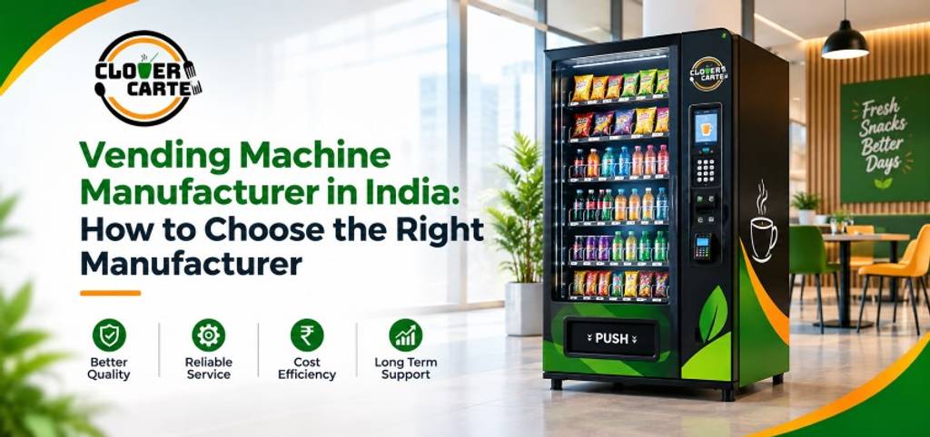 Vending Machine Manufacturer in India: How to Choose the Right Manufacturer