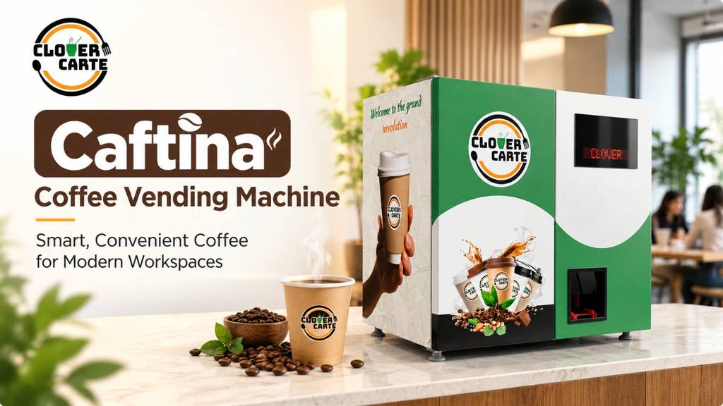Caftina Coffee Vending Machine, By Clover Carte : Smart, Convenient Coffee for Modern Workspaces