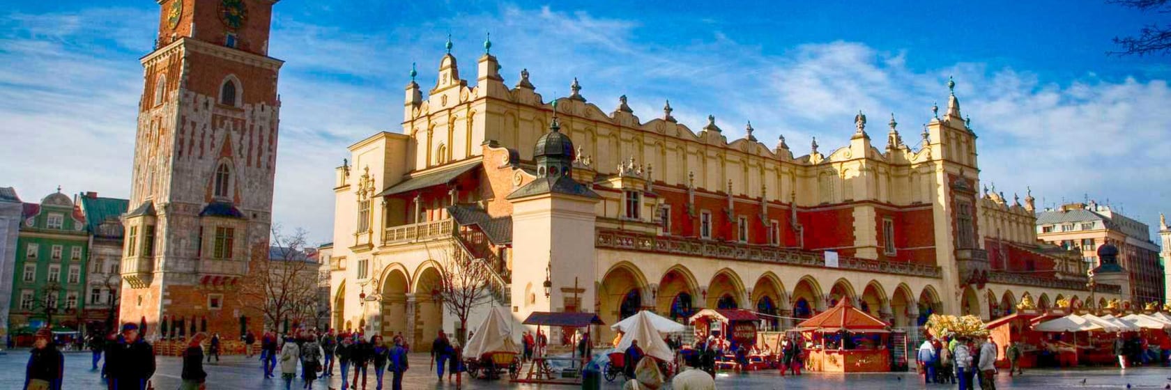 Hovedtorvet i Krakow, Polen