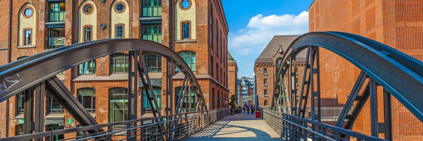 Speicherstadt i Hamborg