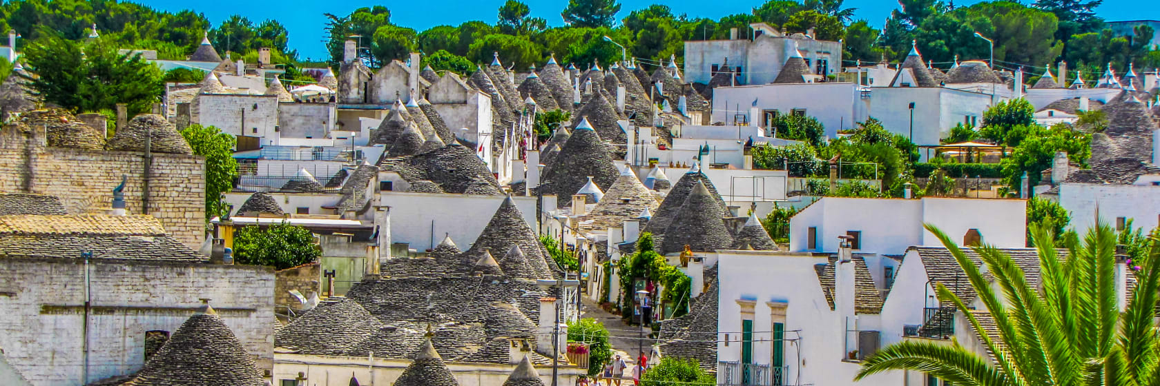 Alberobello i Apulien